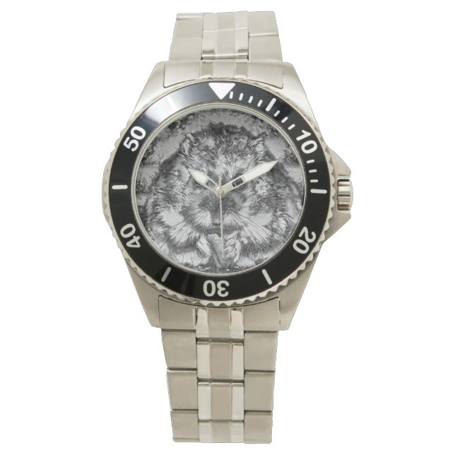 AnimalArtBW_Hamster_001 Watch (Front)