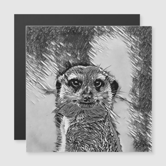 AnimalArtBW_Meerkat_002 (Front/Back)