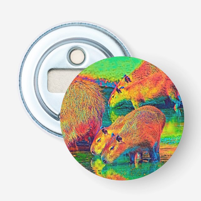 AnimalColor_Capybara_004 Bottle Opener (Front)