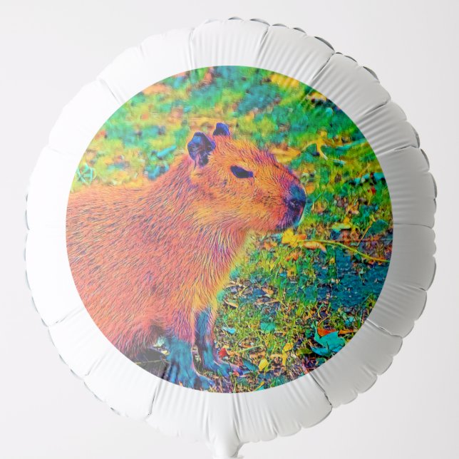 AnimalColor_Capybara_010 Balloon (Front)