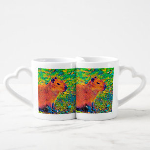 AnimalColor_Capybara_010 Coffee Mug Set