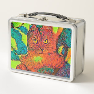 AnimalColor_Cat_005 Metal Lunch Box