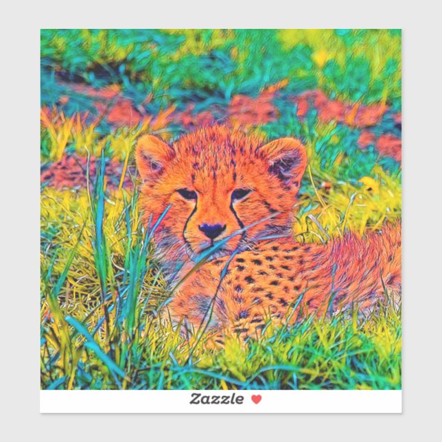 AnimalColor_Cheetah_017 Sticker (Sheet)