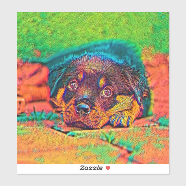 AnimalColor_Dog_002 Sticker (Sheet)