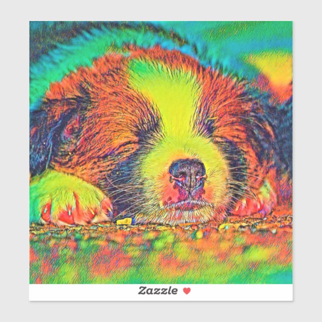 AnimalColor_Dog_017 Sticker (Sheet)