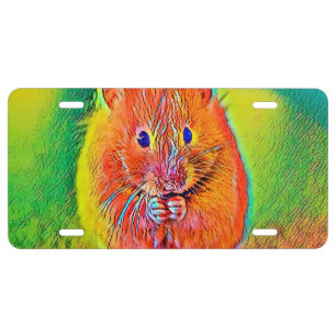 AnimalColor_Hamster_001 License Plate