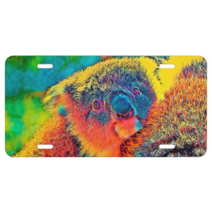 AnimalColor_Koala_001 License Plate