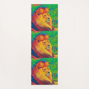 AnimalColor_Lion_003_by_JAMColors Yoga Mat