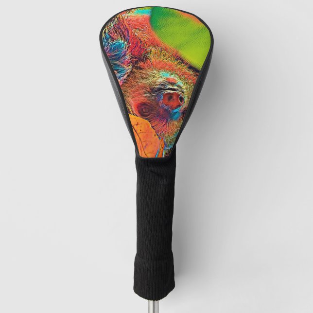 AnimalColor_Sloth_001_by_JAMColors Golf Head Cover (Front)