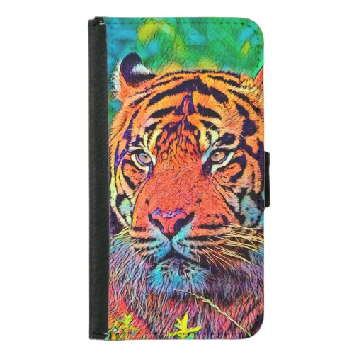 AnimalColor_Tiger_003 Samsung Galaxy S5 Wallet Case