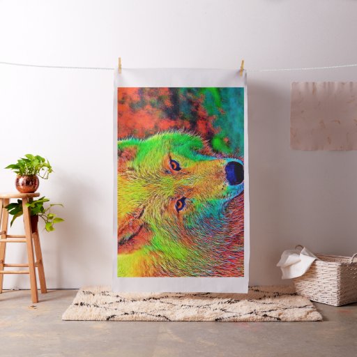 AnimalColor_Wolf_001_by_JAMColors Fabric