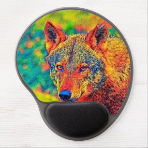 AnimalColor_Wolf_002 Gel Mouse Pad