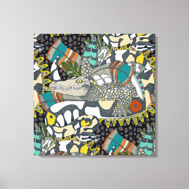 animalier pop canvas print (Front)