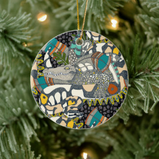 animalier pop ceramic ornament