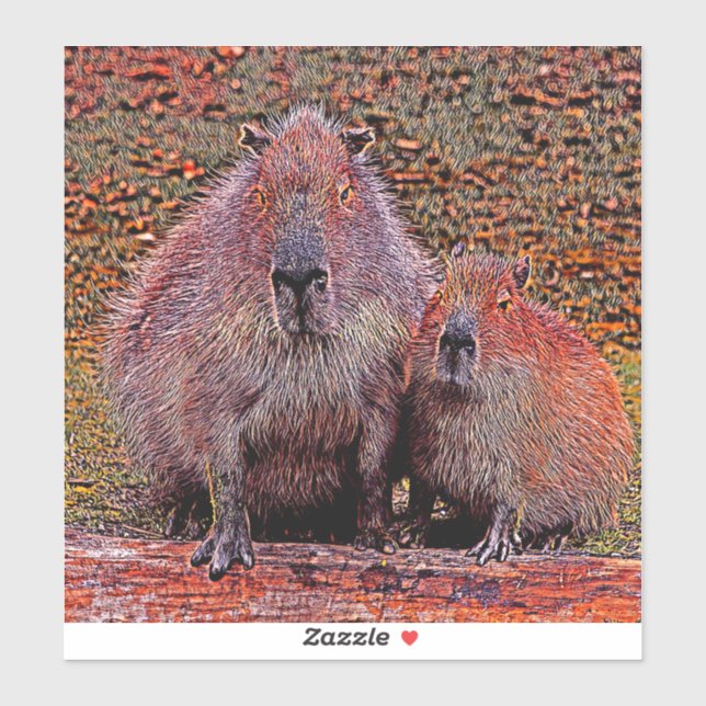AnimalMix_Capybara_003 Sticker (Sheet)