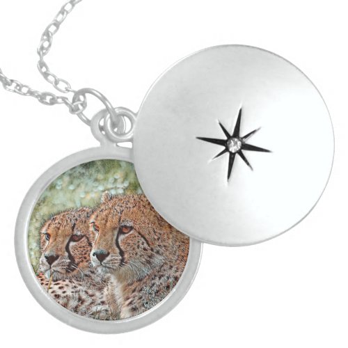 AnimalMix_Cheetah_031 Locket Necklace