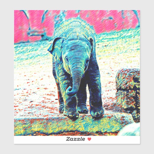 AnimalMix_Elephant_002 Sticker (Sheet)