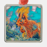 AnimalMix_Squirrel_001_by_JAMColors Metal Ornament