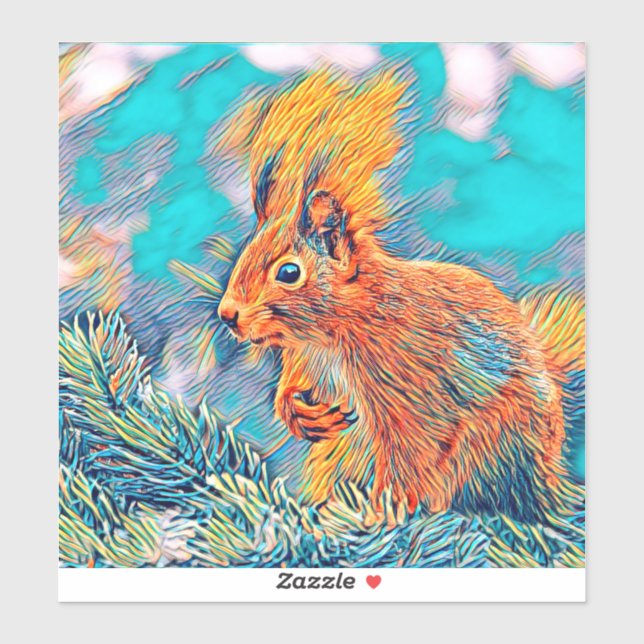 AnimalMix_Squirrel_001 Sticker (Sheet)