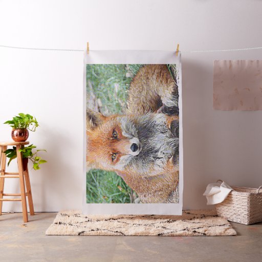 AnimalPaint_Fox_20171201_by_JAMColors Fabric