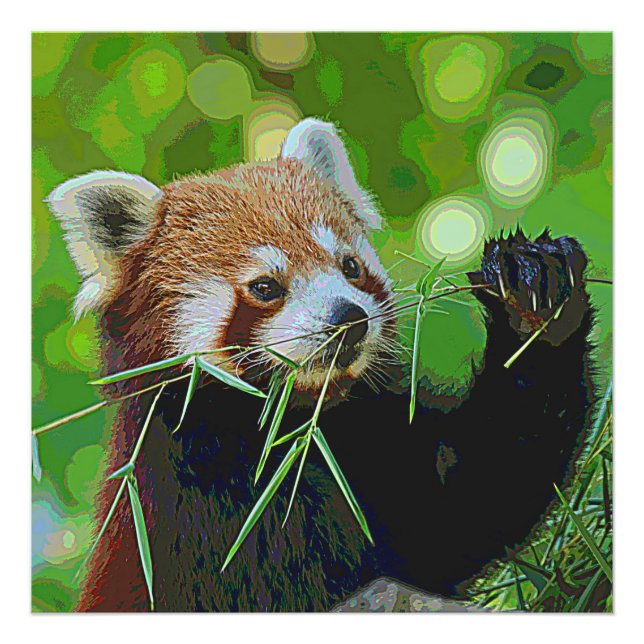 AnimalPaint_RedPanda_20171201_by_JAMColors Photo Print (Front)