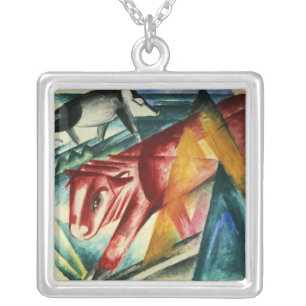 Animals, 1913 silver plated necklace