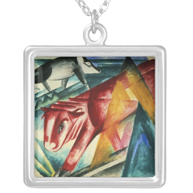 Animals, 1913 silver plated necklace (Front)