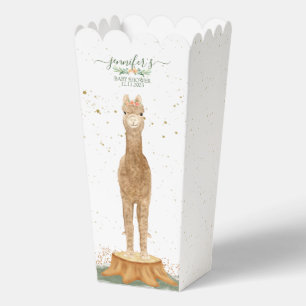 Animals Alpaca Baby Cute Shower Favor Boxes