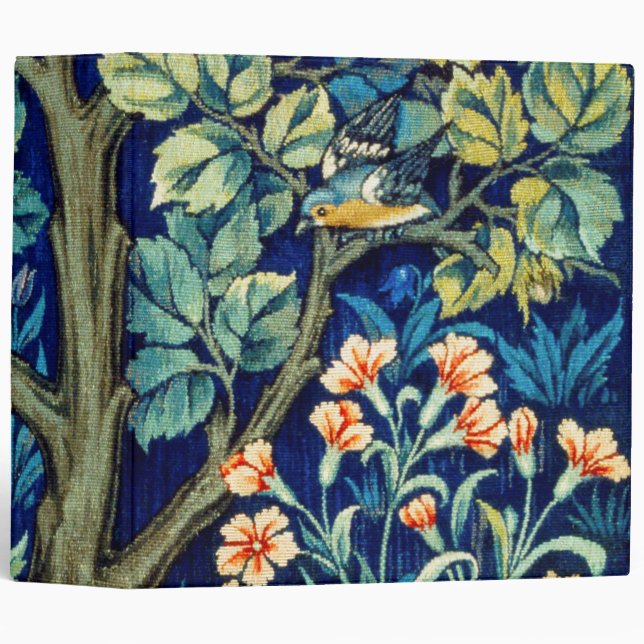 Animals and Flowers, Forest, William Morris 3 Ring Binder (Front/Spine)