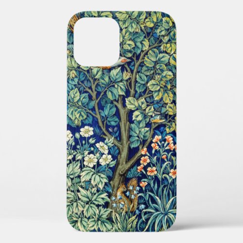 Animals and Flowers Forest William Morris iPhone 12 Case