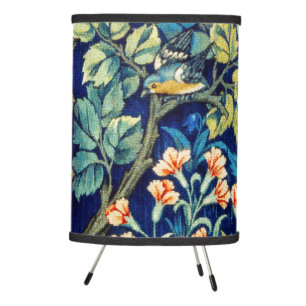 Animals and Flowers, Forest, William Morris Tripod Lamp