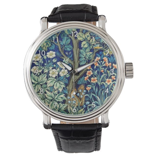 Animals and Flowers, Forest, William Morris Watch (Front)
