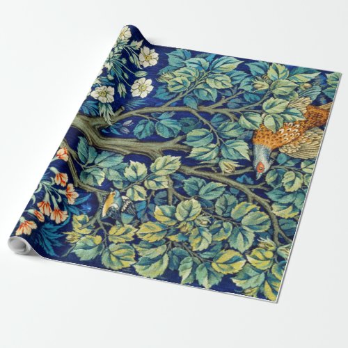 Animals and Flowers Forest William Morris Wrapping Paper