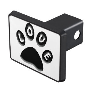 animals and pet lovers, paw print gifts tow hitch cover
