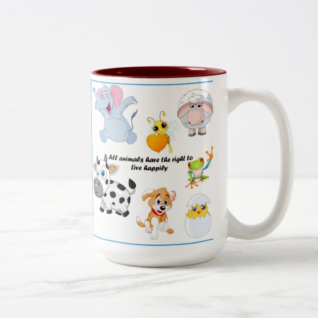 Animals are our friends Mug (Right)