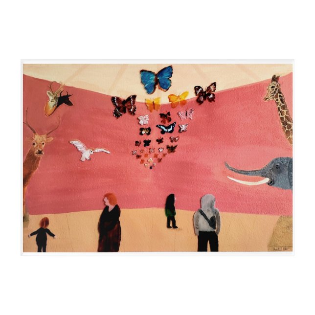 Animals at the Museum Acrylic Print (Front)