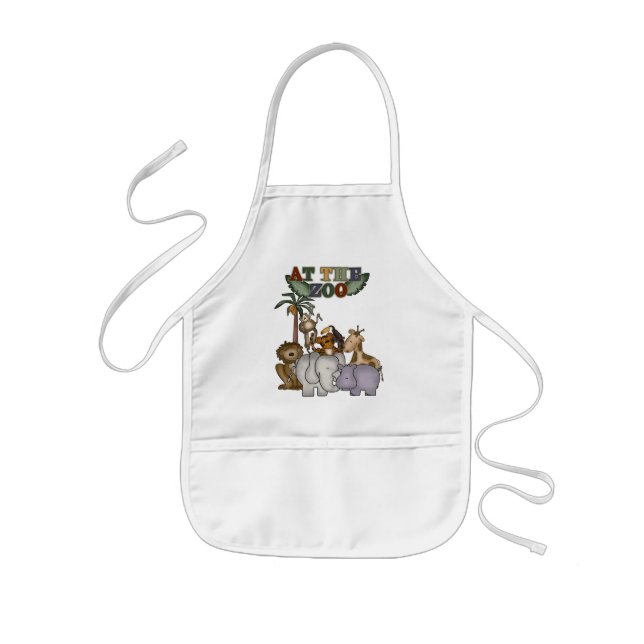 Animals at the Zoo Tshirts and Gifts Kids' Apron (Front)