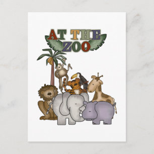 Animals at the Zoo Tshirts and Gifts Postcard