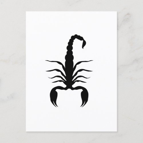 Animals Black Scorpion Scorpio Gift Idea Invitation Postcard