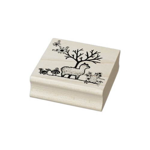 Animals cardmaking rubber stamp