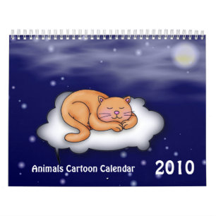 Animals Cartoon 2010 Calendar