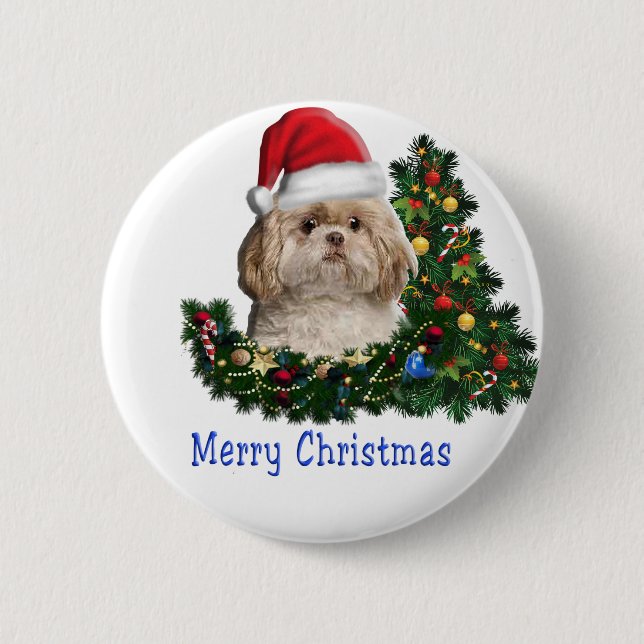 Animals Christmas Button (Front)