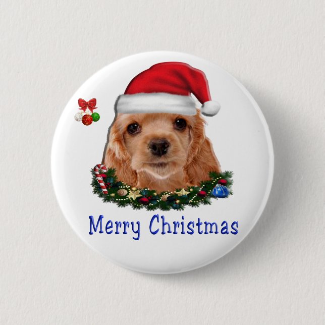 Animals Christmas Button (Front)