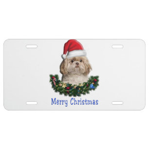 Animals Christmas License Plate