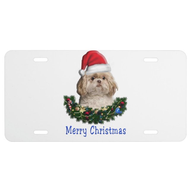 Animals Christmas License Plate (Front)