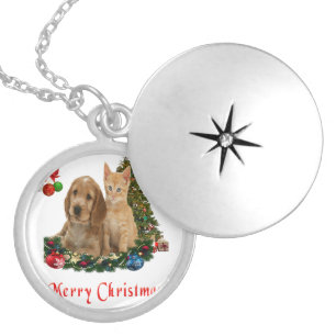 Animals Christmas Locket Necklace