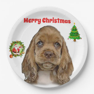Animals Christmas Paper Plates