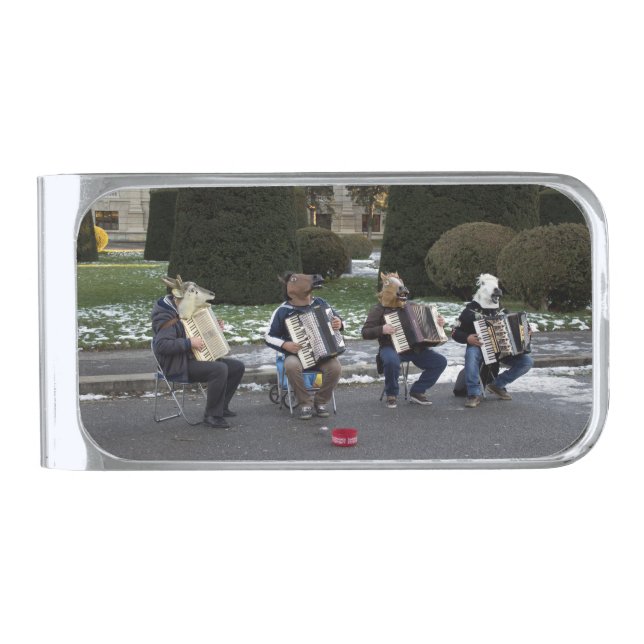 Animal's Concert Silver Finish Money Clip (Front)