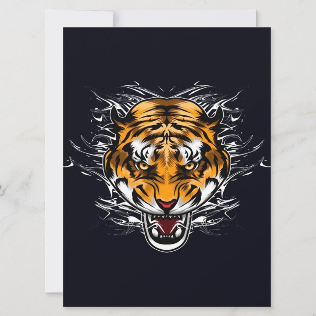 Animals Cute Tiger | In Bathtub Wall  (Front)