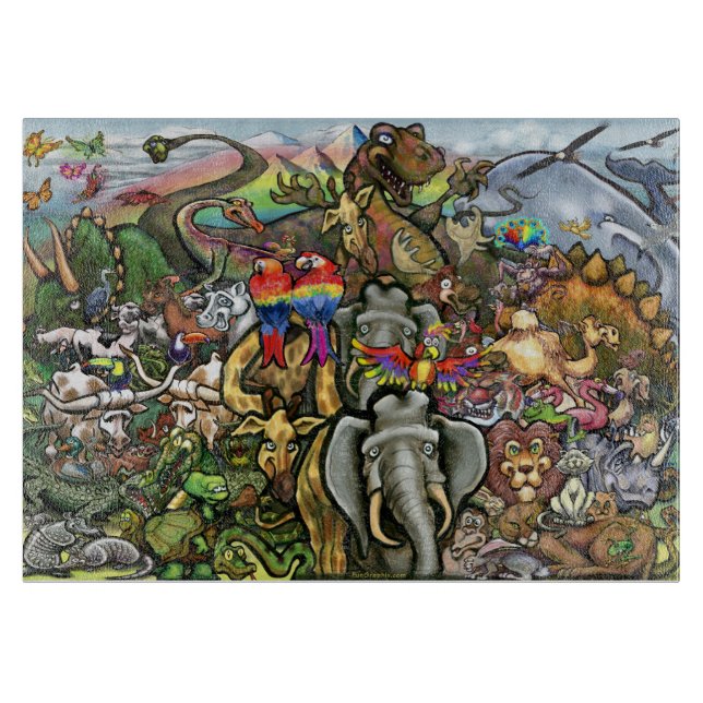 Animals Cutting Board (Front)